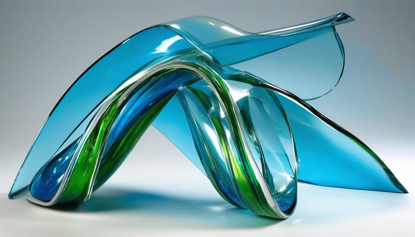Abstract growth visual — rising blue chart shapes